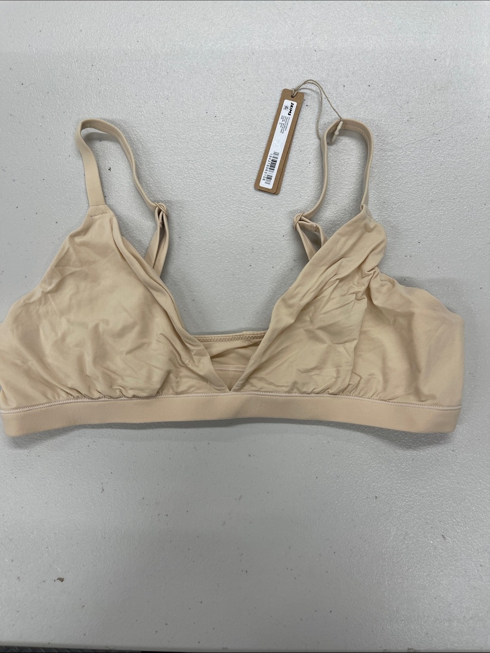 SKIMS fits everybody triangle bralette XL Sand